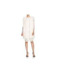 French Connection | White Chicago Faux Fur Vest | Lyst