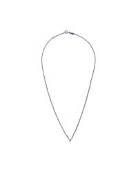 Adina Reyter | Metallic Tiny V Necklace In Silver | Lyst