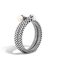 John Hardy | Metallic Dot Double Coil Bracelet | Lyst
