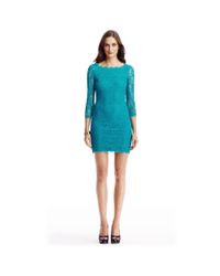 Diane von Furstenberg | Blue Zarita Lace Dress | Lyst