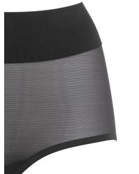 Wolford | Black Sheer Touch Control Brief | Lyst