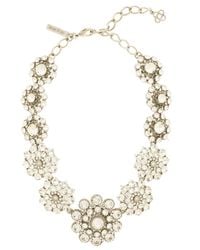 Oscar de la Renta | Metallic Crystal Necklace | Lyst