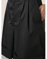Lyst - Jil sander Pleated Culottes in Black