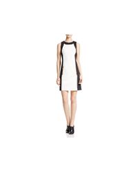 MICHAEL Michael Kors | White Color Block Dress | Lyst