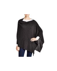 Eileen Fisher | Gray Merino Wool Poncho | Lyst