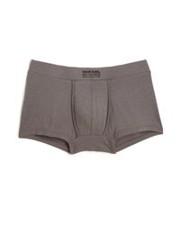 DIESEL | Gray Hero Stretch-cotton Trunks for Men | Lyst