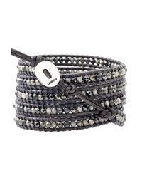 Chan Luu | Gray Mixed Pearl Wrap Bracelet | Lyst