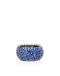 Sidney Garber | Metallic Women's Blue Sapphire Flexible Domed Band | Lyst