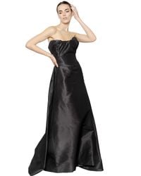 Vivienne Westwood | Black Silk Faille Bustier Long Dress | Lyst