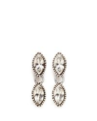Philippe Audibert | White Crystal Milgrain Drop Earrings | Lyst