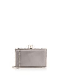 Judith Leiber | Gold Coffred Satin Rectangle Clutch | Lyst