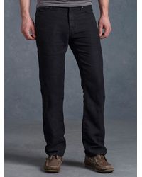 John Varvatos | Black Linen Authentic Jean for Men | Lyst