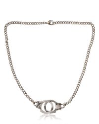 John Richmond | Metallic Handcuffs Necklace | Lyst