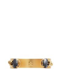 Ela Stone | Metallic 'Jane Jonc' Hematite Curb Chain Cuff | Lyst