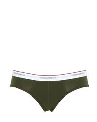DSquared² | Green Stretch Cotton Jersey Brief for Men | Lyst