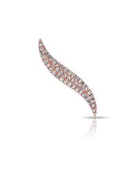 Anne Sisteron - Pink 14kt Rose Gold Diamond Swerve Ear Cuff - Lyst