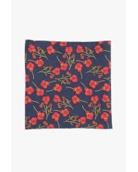 7 For All Mankind | Blue Pocket Square Clothing The Nathalie Pocket Square In Navy | Lyst