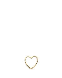 Loquet London | Metallic 14k Yellow Gold Heart Single Earring - With Love | Lyst