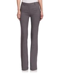 Theory | Gray Jotsna High-rise Flared Wool Pants | Lyst