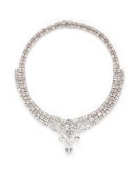 CZ by Kenneth Jay Lane | Metallic Multi Cut Cubic Zirconia Collar Necklace | Lyst