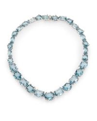 Alexis Bittar Fine | Blue Midnight Marquis Multicolor Quartz, Grey Diamond & Sterling Silver Necklace | Lyst