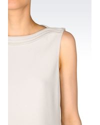 Emporio Armani | Gray Sleeveless Top | Lyst