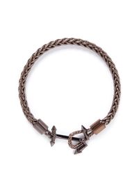 Eddie Borgo | Gray Anchor Toggle Bracelet for Men | Lyst