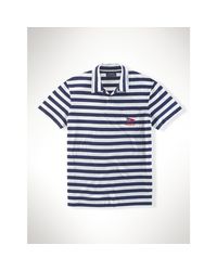 Polo Ralph Lauren | Blue Striped Cotton Jersey Polo for Men | Lyst