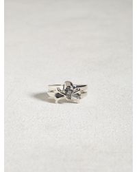 John Varvatos | Metallic Stackable Skull & Crossbone Ring for Men | Lyst