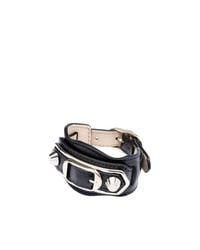 Balenciaga | Black Classic Metallic Edge Bracelet | Lyst