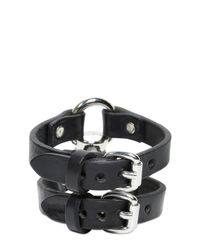 DSquared² | Black Double Wrap Leather Bracelet | Lyst