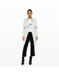 Club Monaco | Gray Lindy Soft Trench | Lyst