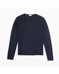 Club Monaco | Blue Fine Knit Merino Crew for Men | Lyst