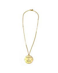 Lulu Frost - Metallic New Written in Stone Message Locket Long Necklace - Lyst