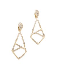 Alexis Bittar | Metallic Miss Havisham Mosaic Crystal Geometric Clip-on Drop Earrings | Lyst