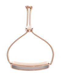 Monica Vinader | Metallic Baja Bracelet W/ Grey Agate | Lyst