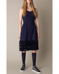 Mother Of Pearl | Blue Navy Embellished Bay Dress | Lyst
