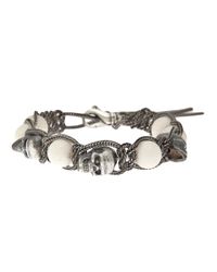 Emanuele Bicocchi | Metallic Swarovski Crystal Bracelet | Lyst