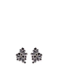 St. John | Metallic 'night Bloom' Crystal Laurel Earrings | Lyst