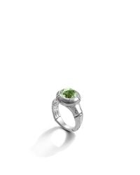 John Hardy | Green Bamboo Small Round Ring | Lyst
