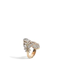 John Hardy | Metallic Classic Chain Overlap Ring | Lyst