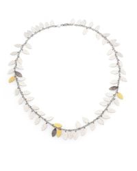 Gurhan | White Willow 24k Yellow Gold & Sterling Silver Mini Fringe Necklace | Lyst