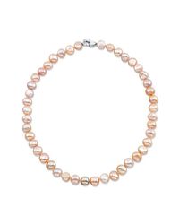 Anne Sisteron - Small Pink Pearl Choker Necklace With Heart Clasp - Lyst