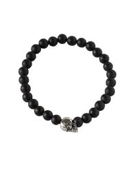 Duchess Of Malfi | Black Skull Bead Bracelet for Men | Lyst