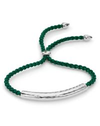 Monica Vinader | Green Esencia Friendship Bracelet | Lyst