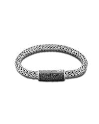 John Hardy | Black Medium Chain Station Clasp Bracelet for Men | Lyst