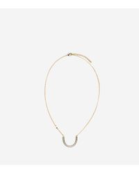 Cole Haan | Metallic Pave Swarovski Crystal Horse Shoe Pendant | Lyst
