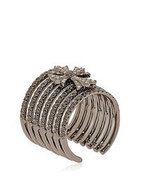 Elise Dray | Black Cross Midi Finger Ring | Lyst