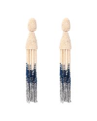 Oscar de la Renta | Blue Ombre Tassel Earrings Ombre Tassel Earrings | Lyst