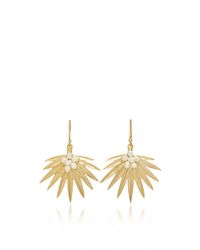 Annette Ferdinandsen | Metallic Small Fan Palm Earrings | Lyst